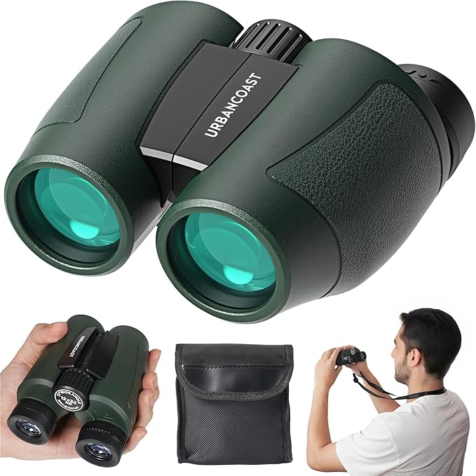 12x32 Compact Binoculars for Adults - High Powered Lightweight Small Binoculars with Large View - Super Bright Waterproof Binocular for Bird Watching Travel Cruise Ship Hiking Sports Concert