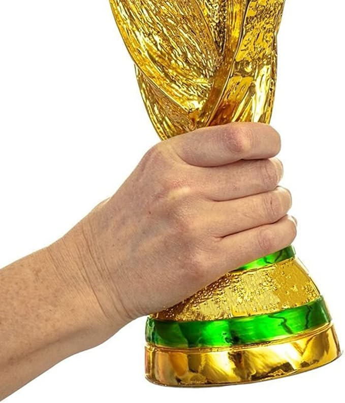 14 Inch Tall World Cup Trophy Replica Football Award Champion Soccer Trophy for Desktop Office Home