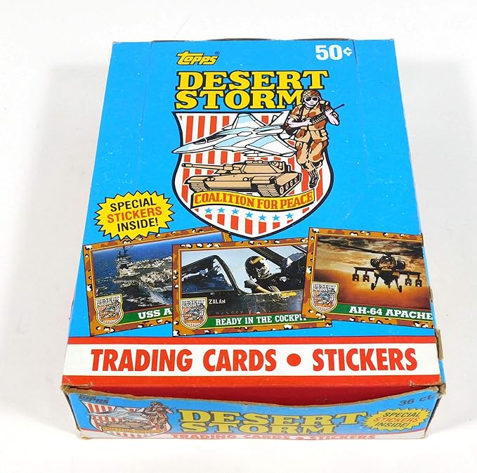 1991 Topps Desert Storm Coalition For Peace Trading Card Box (36 Packs)