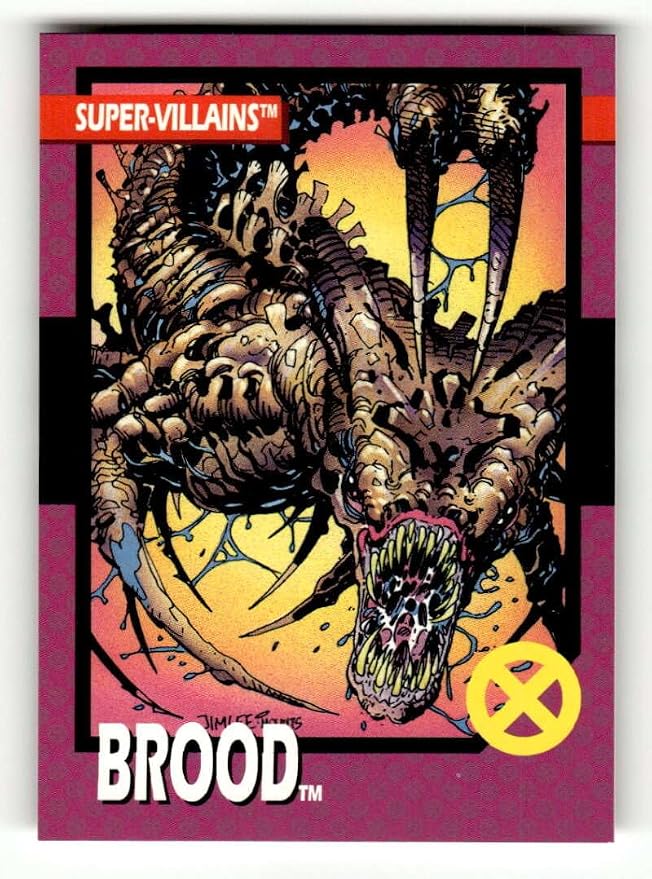 1992 Uncanny X-Men #56 Brood Official Marvel Base Trading Card