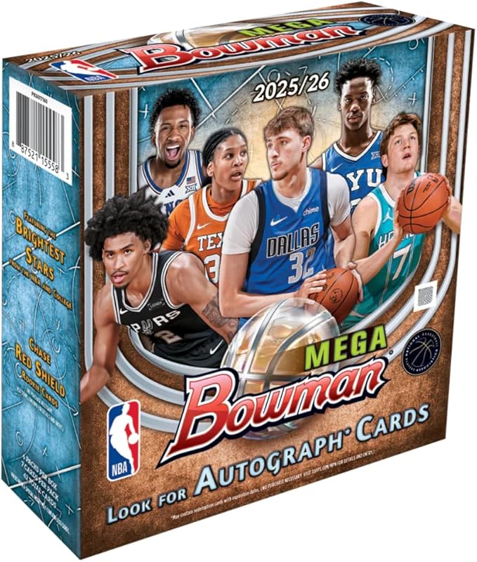 2025-26 Bowman Basketball - Mega Box - Factory Sealed - Look for Autograph Cards - Made in USA