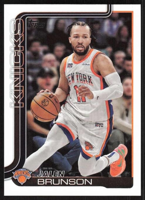 2025-26 TOPPS FLAGSHIP #14 JALEN BRUNSON NEW YORK KNICKS BASKETBALL OFFICIAL TRADING CARD OF NBA