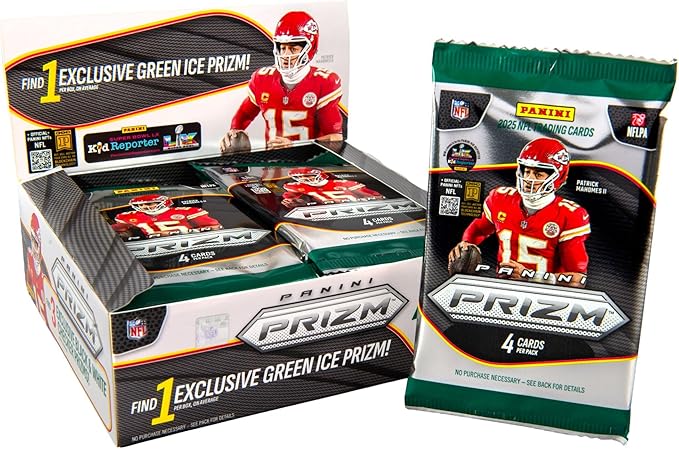 2025 Panini PRIZM Football Trading Cards Retail Box