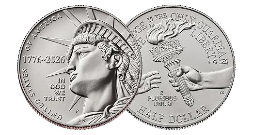 2026 P & D Enduring Liberty Half Dollar BU Uncirculated