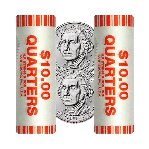 2026 P, D Revolutionary War Quarter Two 40 Coin Rolls Semiquincentennial Coin Collection SemiQ Uncirculated