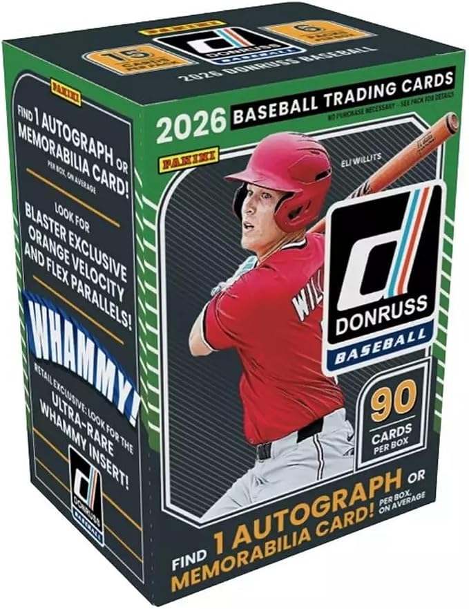 2026 Panini Donruss Baseball Trading Card Blaster Box