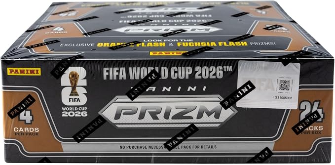 2026 Panini Prizm World Cup Soccer Trading Cards 24 Count Retail Box | 2026 Panini Prizm World Cup Soccer Trading Cards 24 Count Retail Box