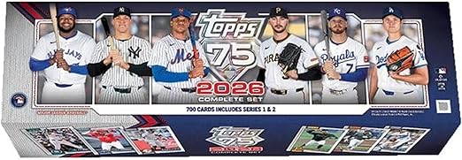 2026 Topps Baseball Sealed Hobby Factory 700 Card Set Includes All Series 1 + 2 Cards Shohei Ohtani, Aaron Judge Bobby Witt Jr & More!