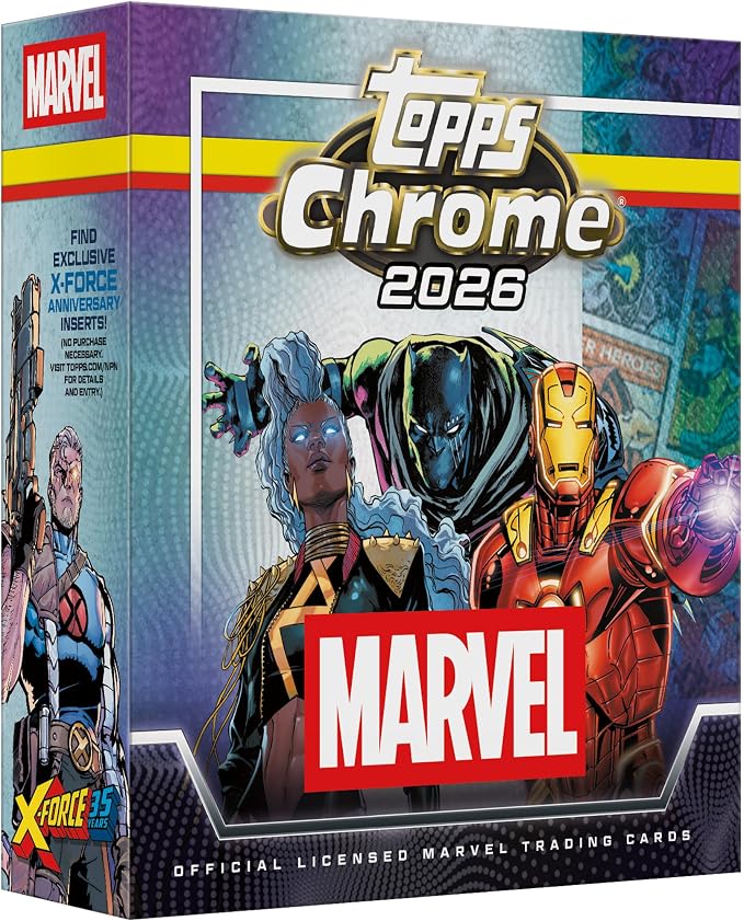 2026 Topps Chrome Marvel Comics – Factory Sealed – Mega Box
