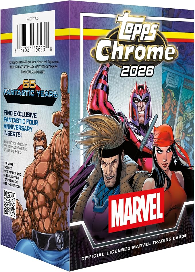2026 Topps Chrome Marvel Comics – Factory Sealed – Value Box