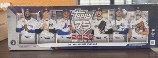 2026 Topps MLB Baseball 75th Anniversary Complete Set FACTORY SEALED Rookies Jacob Misiorowski, Jac Caglianone, Roman Anthony +