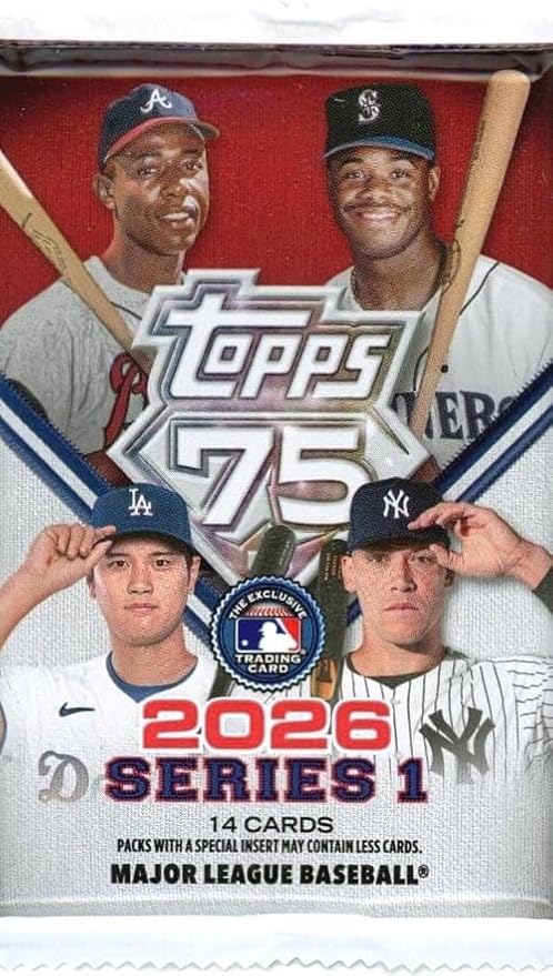 2026 Topps Series 1 Baseball Floor Display Trading Card Pack (14 Cards)