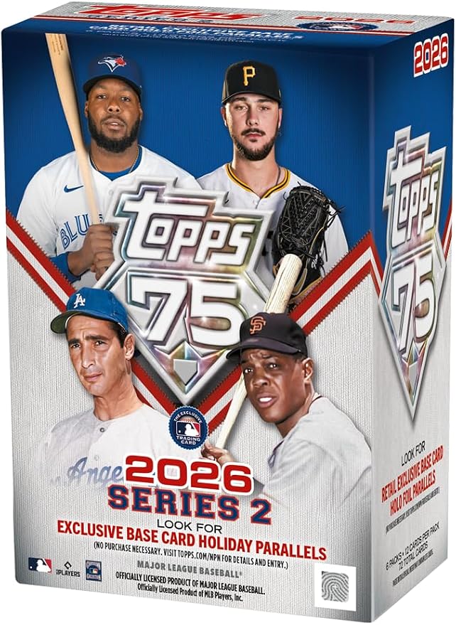 2026 Topps Series 2 Baseball Blaster Trading Card Box (3 Holiday Base Card Variations Per Box)