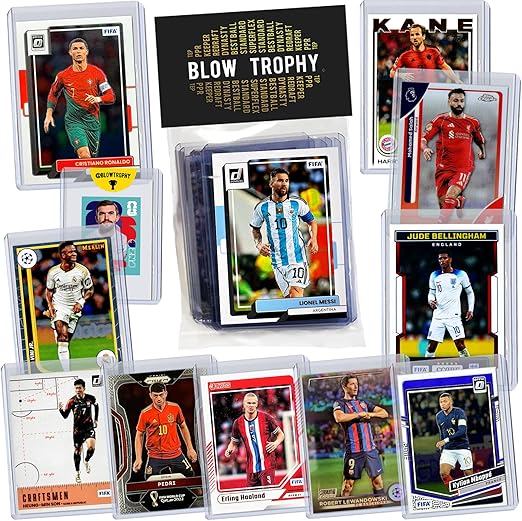 2026 World Cup Superstars Soccer Trading Card Set, 11 Cards + 1 Sticker | 11 Officially Licensed Soccer Cards + 1 Authentic Soccer Sticker, Sleeved & Toploaded World Cup Superstars & Soccer Legends