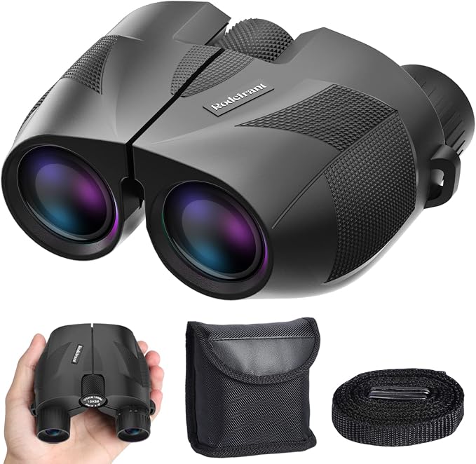 20x25 Compact Binoculars for Adults,High Powered Large Eyepiece Waterproof Binoculars,Easy Focus for Bird Watching,Hiking,Travel and Sport Games