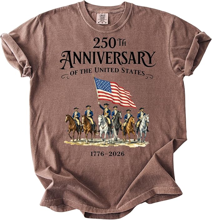 250th Anniversary United States 1776 2026 Graphic T-Shirt Patriotic America Tee Vintage USA Flag Independence Day