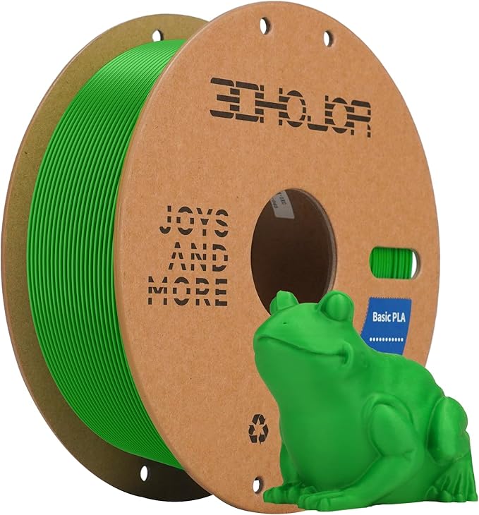 3D Printing Filament High-Speed PLA Filament 1.75mm 300mm/s 1kg Cardboard Spool Dimensional Accuracy +/- 0.03 mm Fit Most 3D FDM Printer-Green