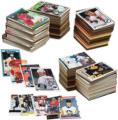 600 Hockey Cards Including Rookies, Many Stars, & Hall-of-famers. Ships in New White Box Perfect for Gift Giving. Includes an Unopened Pack of Vintage Hockey Cards That Is At Least 25 Years Old!