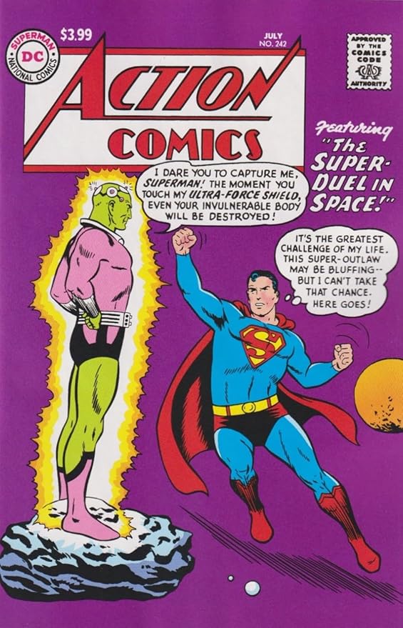 Action Comics #242A VF/NM ; DC comic book | Superman Facsimile Brainiac