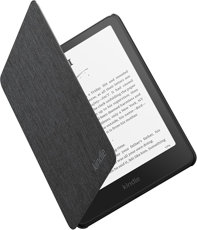 Amazon Kindle Paperwhite and Kindle Colorsoft Case, Lightweight and Water-Safe, Foldable Protective Cover - Fabric