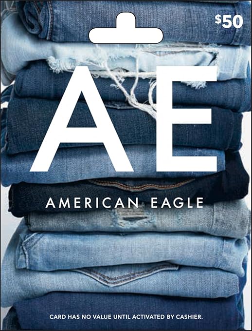 American Eagle Physical Gift Card - $50