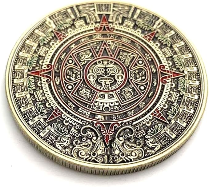 Aomcisi Mexico Mayan Calendar Aztec Art Prophecy Culture Challenge Coin