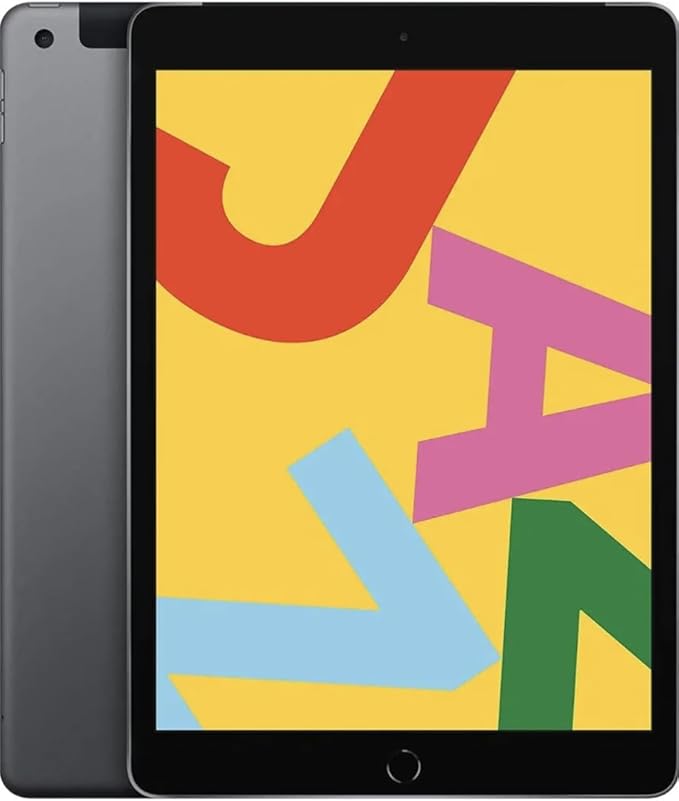 Apple iPad 2019 10.2-inch, Wi-Fi + Cellular, 32GB, Space Gray (Renewed)