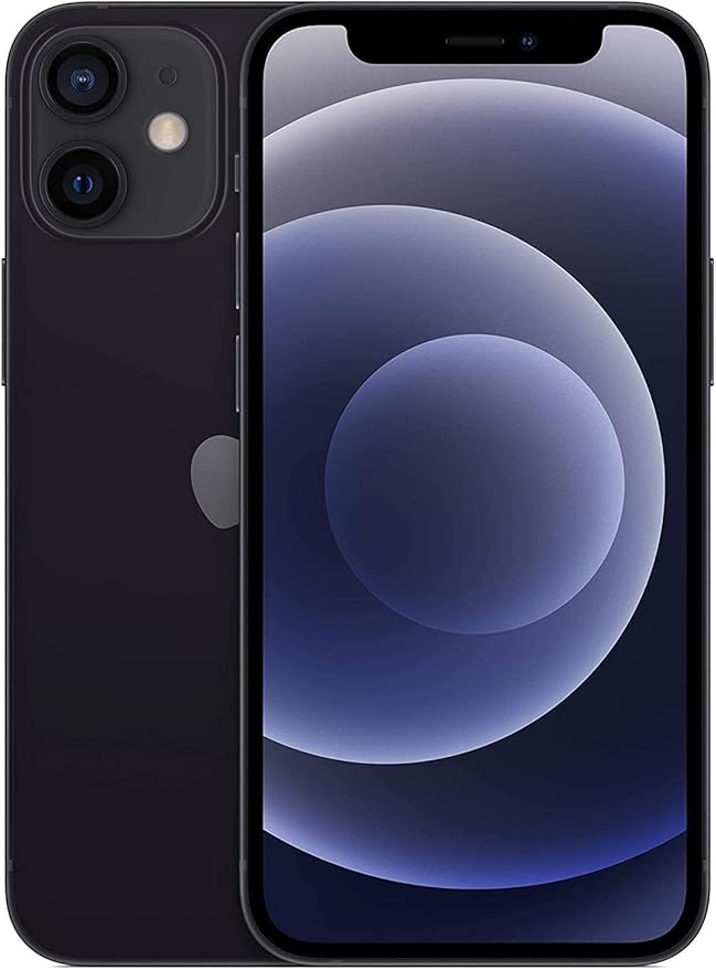 Apple iPhone 12 Mini, 128GB, Black - Unlocked (Renewed)