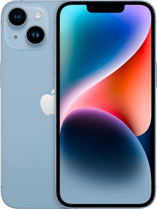 Apple iPhone 14, 128GB, Blue - Unlocked (Renewed)