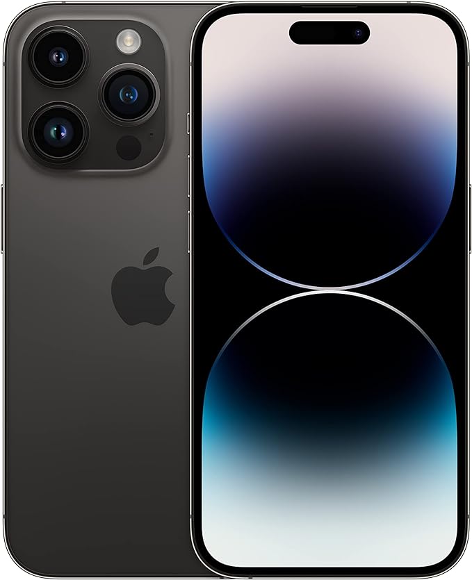 Apple iPhone 14 Pro, 256GB, Space Black - Unlocked (Renewed)