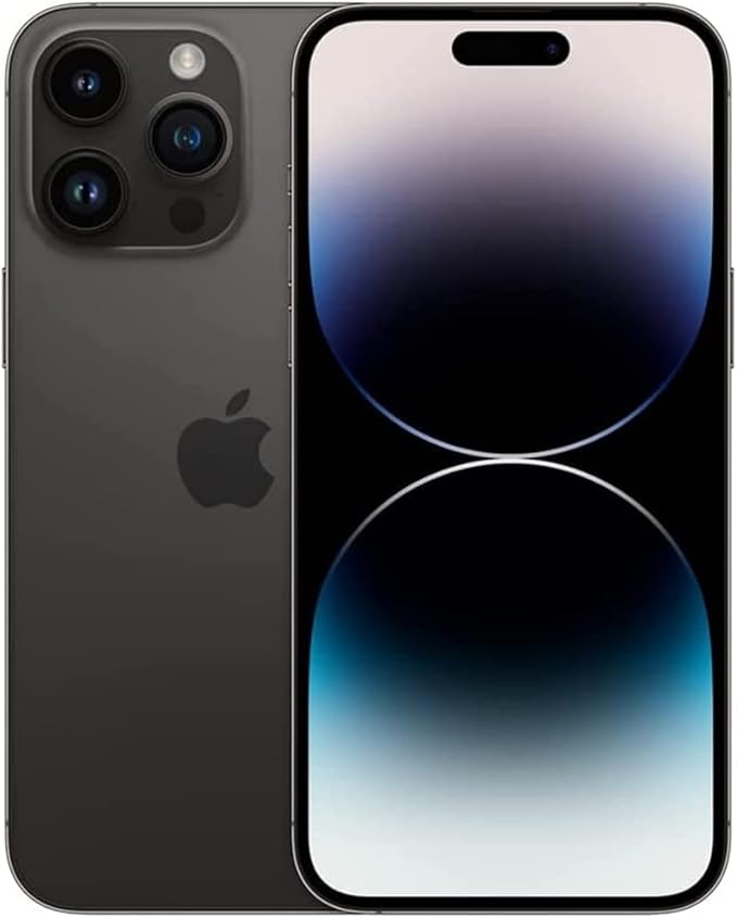 Apple iPhone 14 Pro Max, 128GB, Space Black - Unlocked (Renewed)