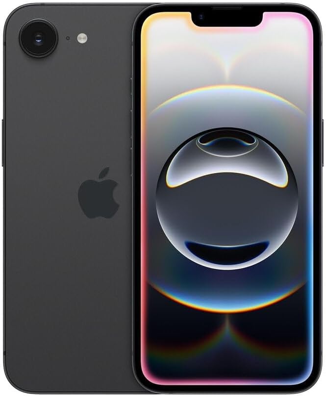 Apple iPhone 16e, 128GB, Black - Unlocked (Renewed)