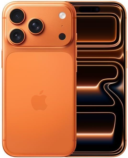 Apple iPhone 17 Pro, US Version, 512GB, eSIM, Cosmic Orange- Unlocked (Renewed Premium)