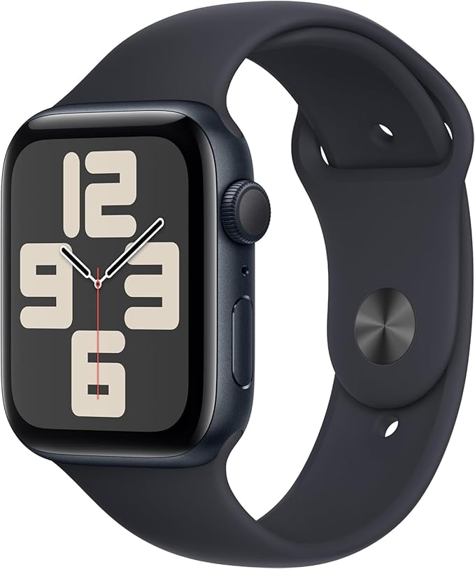 Apple Watch SE (2nd Gen) (GPS, 44mm) - Midnight Aluminum Case with Midnight Sport Band, M/L (Renewed)
