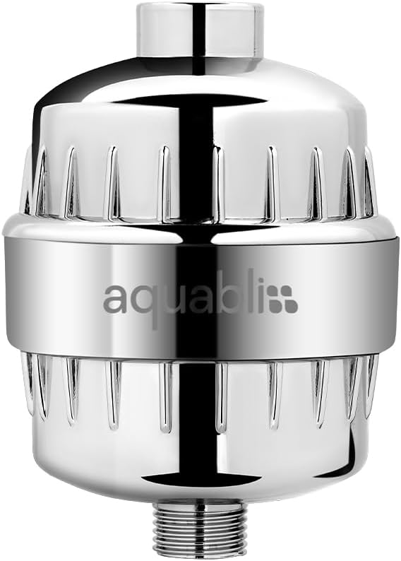 Aquabliss High Output Revitalizing Shower Filter - Reduces Dry Itchy Skin, Dandruff, Eczema, and Dramatically Improves The Condition of Your Skin, Hair and Nails - Chrome (SF100)