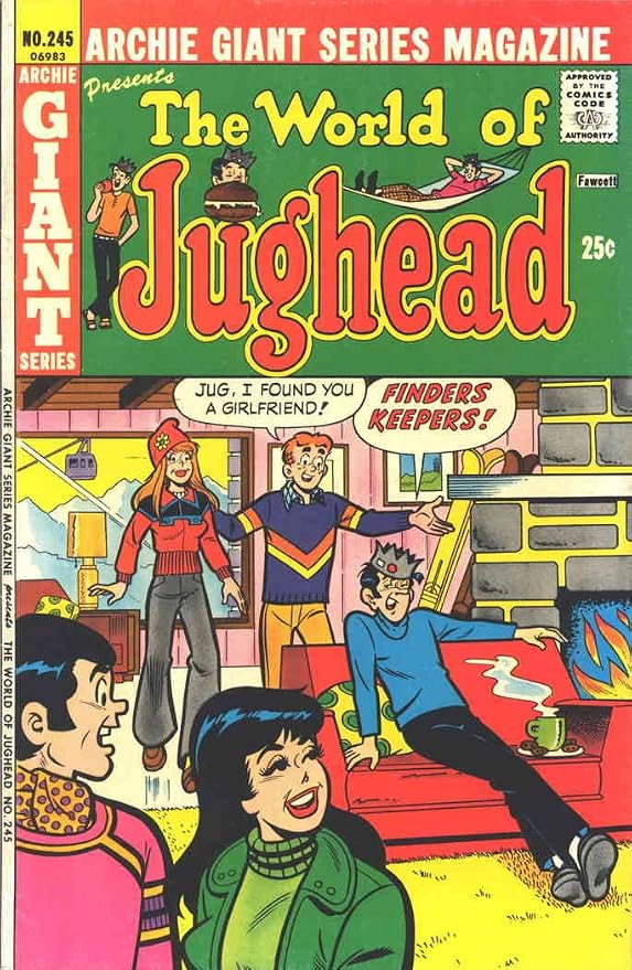 Archie Giant Series Magazine #245 GD ; Archie comic book | 1976 World of Jughead