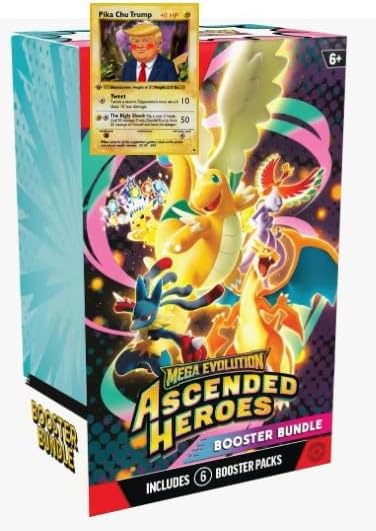 Ascended Heroes Booster Bundle Box (6 packs) - ME: Ascended Heroes (ASC) plus Hobby Rewards BONUS PROMO - PARODY Card