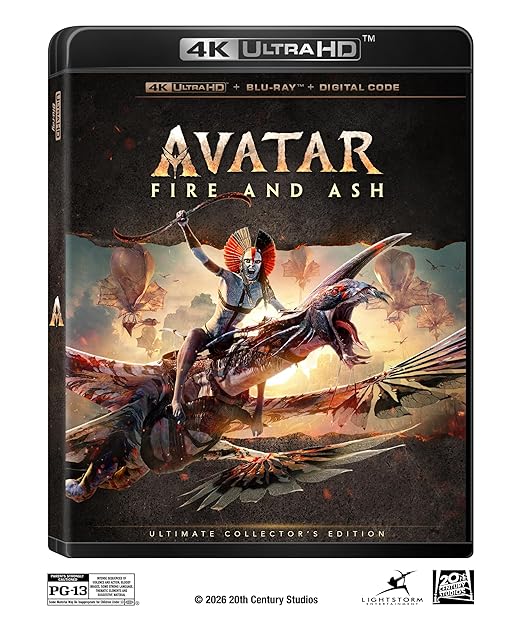 Avatar: Fire And Ash (3 Disc) - 4K UHD/BD Combo + Bonus Disc + Digital