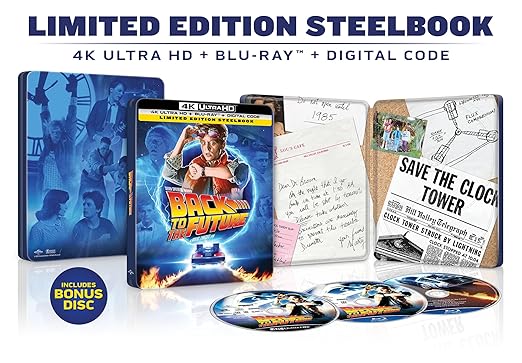 Back to the Future - Limited Edition Steelbook 4K Ultra HD + Blu-ray + Digital