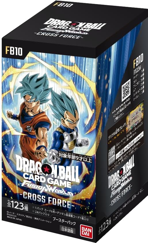 Bandai Dragon Ball Super Card Game Fusion World Booster Pack Cross Force [FB10] (Box) 24 Packs