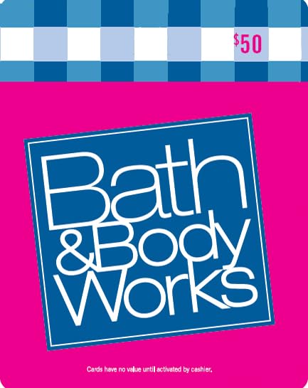 Bath & Body Works Physical Gift Card - $50
