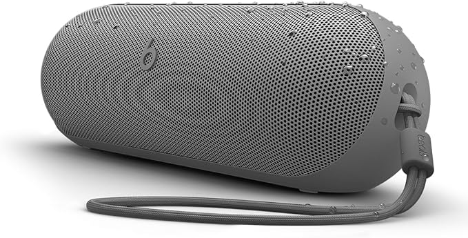 Beats Pill x Kim Kardashian - Wireless Bluetooth Speaker and Portable Charger via USB-C Up to 24 Hours Battery Life, IP67 Water Resistant, Apple & Android Compatible, Built-in Mic Dark Gray (Renewed)