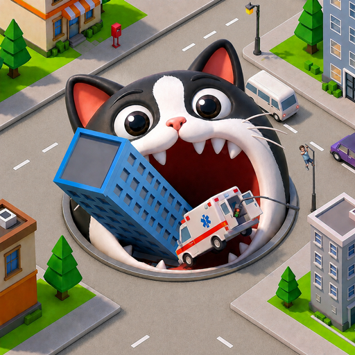 Big Hole Eat Planet Game - Black Hole Monster Eat City, Swallow & Offline Challenge