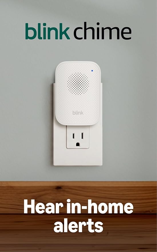 Blink Chime (newest model) — Real-time, audible alerts you can hear anywhere in your home, easy plug-in installation, works with all Blink doorbells