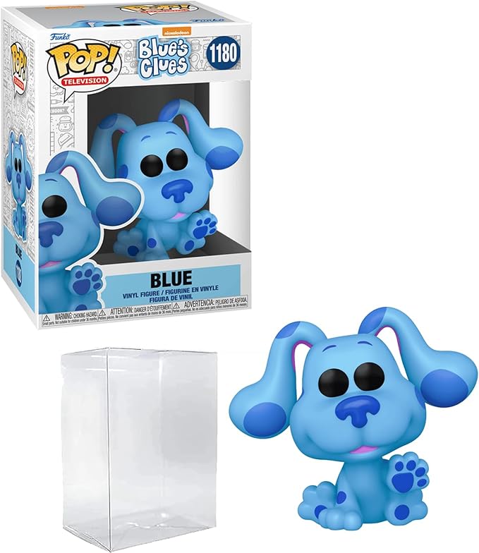 Blues Clues- Blue #1180 Funko POP! TV Figurine Bundle with HOFSM Protector Case