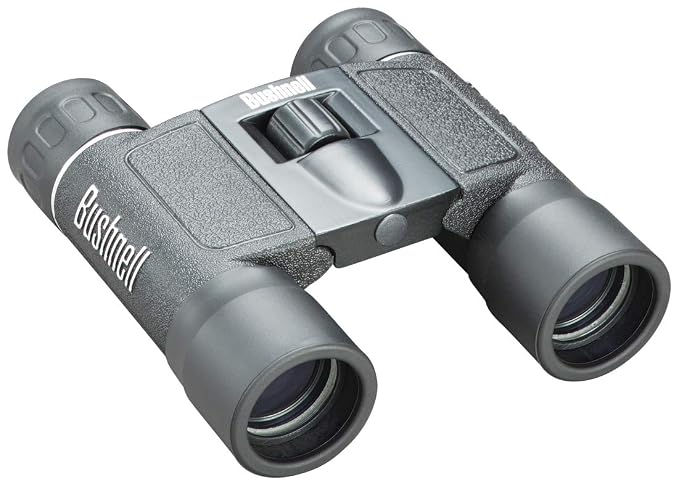 Bushnell 132516 Powerview 10x25 Compact Folding Roof Prism Binocular (Black)