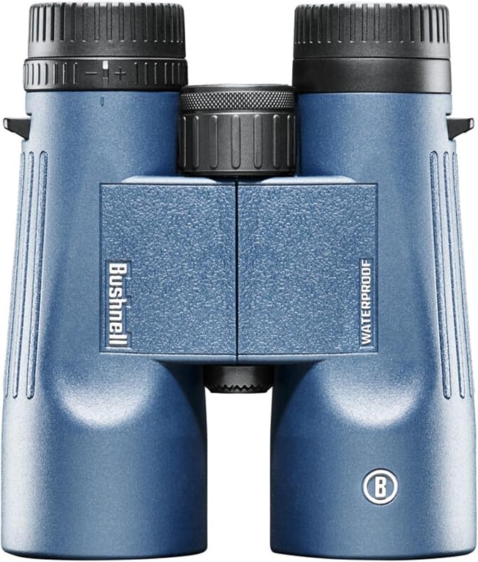 Bushnell H2O 8x42mm Binoculars, Waterproof and Fogproof Binoculars for Boating, Hiking, and Camping, Multi Blue