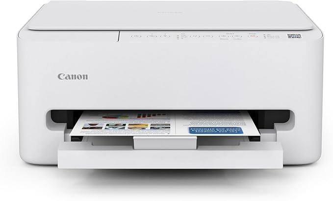 Canon PIXMA TS4320 Wireless Color Inkjet Printer for Duplex Printing, White – Home Printer with Copier/Scanner, Compact Design, Easy Setup, 1 Year Limited Warranty