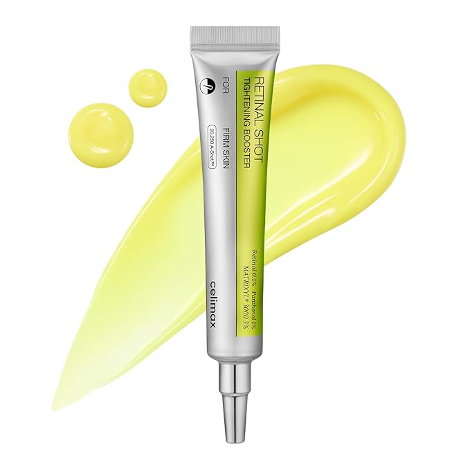 celimax The Vita A Retinal Shot Tightening Booster | 0.1% Retinal, 3% Matryxyl, High-Strength Retinoid for Anti-Aging, Pore Minimizer, Wrinkles & Fine Lines, Firmer Skin, 15ml, Korean Skin Care Gift