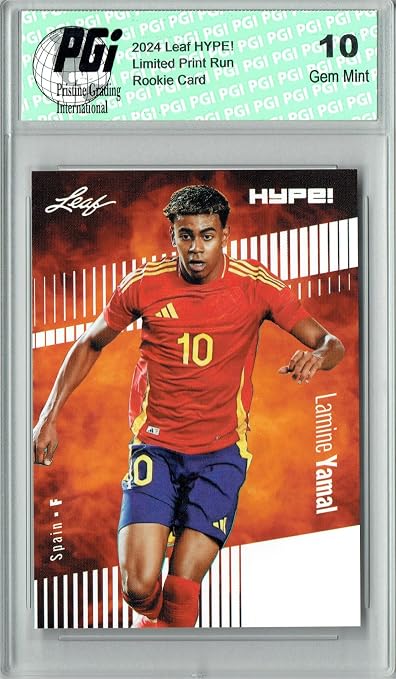 Certified Mint+ Lamine Yamal 2024 Leaf HYPE! #164A Only 5000 Made Rookie Card Espana